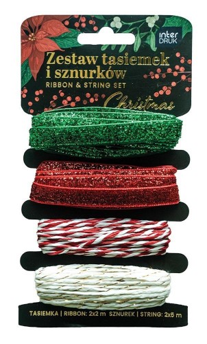 Zestaw tasiemek i sznurków Christmas BN