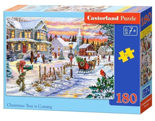 Puzzle 180 Choinka nadchodzi CASTOR, Castorland