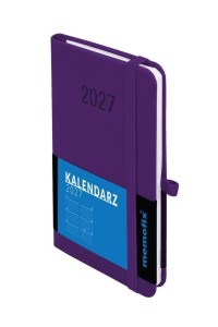 KALENDARZ 2027 MEMOFIX B6 TDW FIOLETOWY, ANTRA