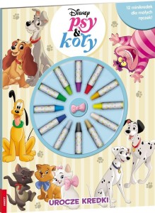 DISNEY PSY & KOTY. UROCZE KREDKI