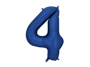 BALON FOLIOWY CYFRA 4 86CM GRANAT