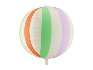 BALON FOLIOWY PIŁKA W PASKI 75CM