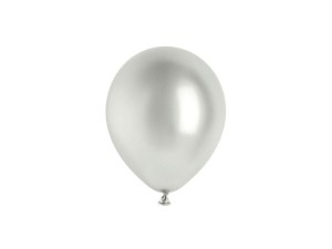BALONY GLOSSY SREBRNY 12CM 50SZT