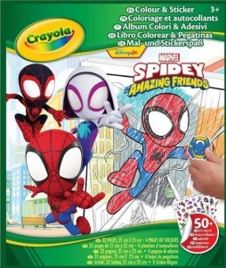 KOLOROWANKA Z NAKLEJKAMI SPIDEY I SUPER-KUMPLE