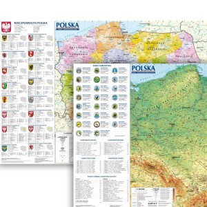 POLSKA MAPA OGÓLNOGEO. I ADMI. 1:1400000 LISTWA B2