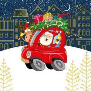 KARNET KW BOŻE NARODZENIE - RUBY CAR
