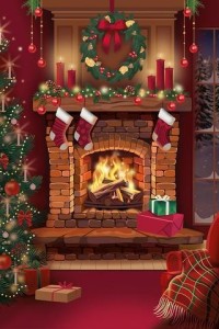 KARNET BOŻE NARODZENIE - RUBY FIREPLACE