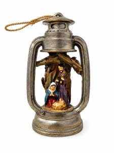 FIGURKA ŚW. RODZINA W LAMPIONIE 14,5CM
