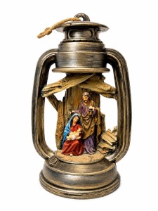 FIGURKA ŚW. RODZINA W LAMPIONIE 22CM