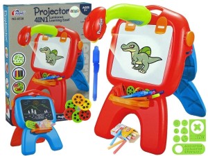 TABLICA DWUSTRONNA KREDOWA PROJEKTOR, LEANTOYS