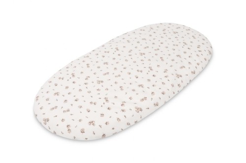 Prześcieradło do wózka bawełna rose beige 35x75