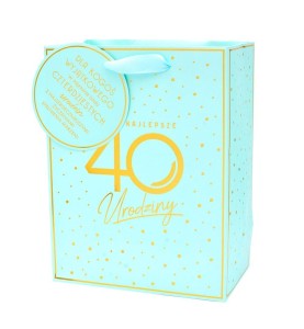 TORBA URODZINY 40 ELITE A4, KUKARTKA