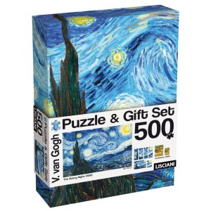 PUZZLE 500 VAN GOGH + ZESTAW PODARUNKOWY, LISCIANI