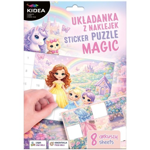 Układanka z naklejek Magic KIDEA, DERFORM