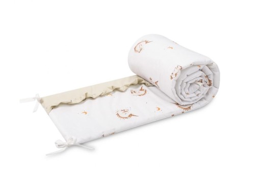 Ochraniacz Do Łóżeczka Bawełna Unicorn Beige