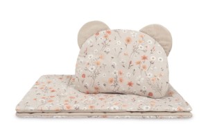 KOMPLET DO WÓZKA VELVET BLOOM BEIGE, SENSILLO