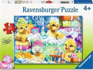 PUZZLE 2D 35 KACZKI W KĄPIELI, RAVENSBURGER