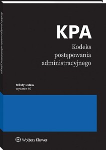 KODEKS POSTĘPOWANIA ADMINISTRACYJNEGO. PRZEPISY