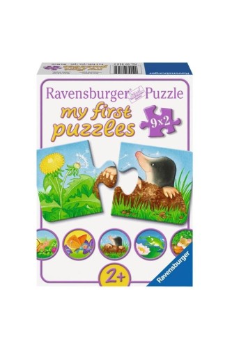 Puzzle 2D 9x2 Zwierzęta w ogrodzie, Ravensburger