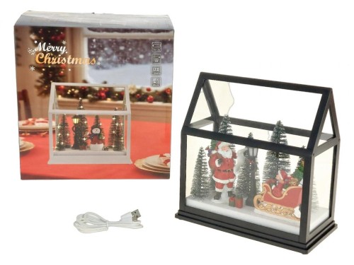 Lampion LED z motywem świątecznym 26x27x16cm