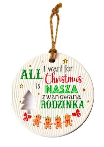 ZAWIESZKA CERAMICZNA BOŻE NARODZENIE