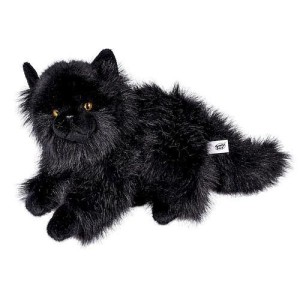 FLUFFY FAM KOT CZARNY 24CM 1/12, ANEK