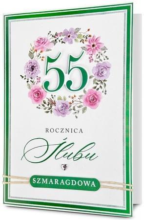 Karnet Rocznica ślubu 55