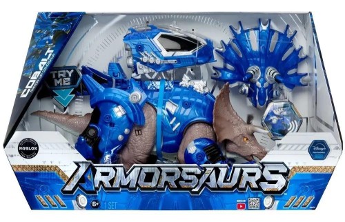 Armosaurs Armor-Up Dinosaur Triceratops Cobalt