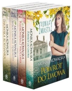 PAKIET: DWA MIASTA T.1-4, MONIKA KOWALSKA