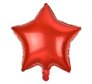 BALON FOLIOWY B&C GWIAZDA CZERWONY 48CM
