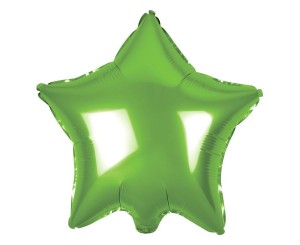 BALON FOLIOWY GWIAZDA JASNO ZIELONA
