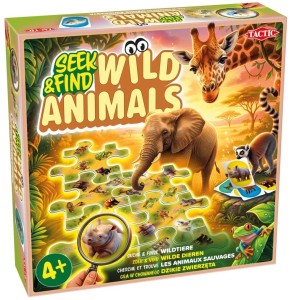 GRA PLANSZOWA - SEEK AND FIND WILD ANIMALS, TACTIC