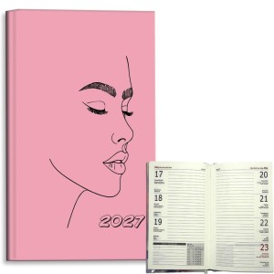 KALENDARZ 2027 A6 TYGODNIOWY KOBIETA BEAUTY