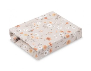 PRZEŚCIERADŁO DRUKOWANE BAWEŁNA BLOOM BEIGE 60X120