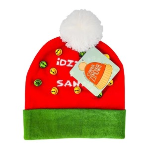 CZAPKA Z DZWONECZKAMI SANKI