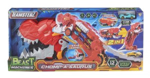 DINO TRANSPORTER - POŻERACZ SAMOCHODÓW (CZERWONY)