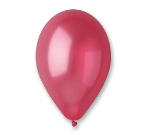 BALONY GEMAR METALIK WIŚNIOWE 100SZT