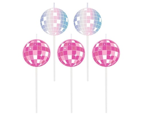 Świeczki pikery Disco dwustronne 7cm 5szt