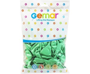 BALONY MAKARONIKI ZIELONOMIĘTOWE 25CM 100SZT.