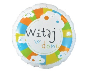 BALON FOLIOWY WITAJ W DOMU
