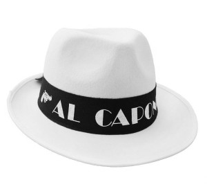 KAPELUSZ AL CAPONE BIAŁY