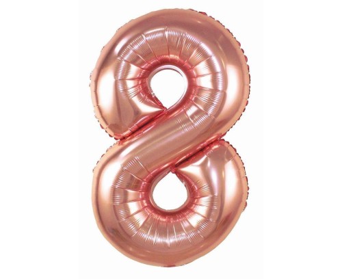 Balon foliowy 8 candy pink 85cm