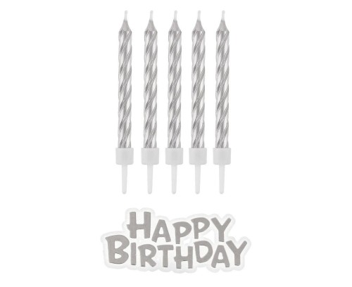 Świeczki B&C urodzinowe Happy Birthday 16szt