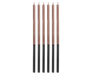 ŚWIECZKI URODZINOWE RÓŻOWO-ZŁOTE 14,5CM 6SZT