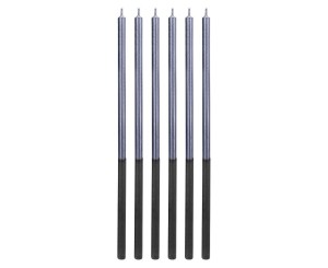 ŚWIECZKI URODZINOWE PLATINUM NIEBIESKIE 14CM 6SZT