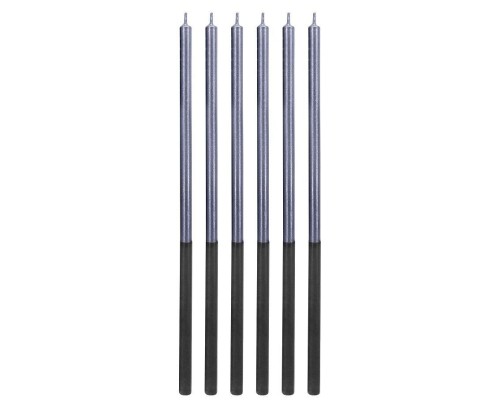 Świeczki urodzinowe Platinum niebieskie 14cm 6szt