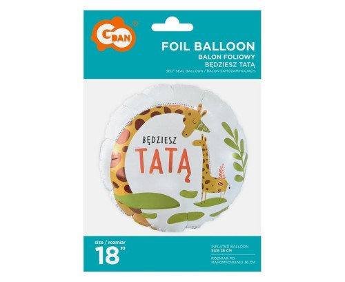 Balon foliowy Będziesz Tatą