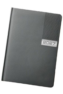 KALENDARZ 2027 A6 KIESZONKOWY SZARY