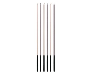 ŚWIECZKI B&C METALICZNE 3X3X170MM 6SZT