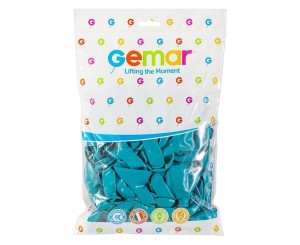 BALONY PASTELOWE TURKUSOWO NIEBIESKIE 30CM 100SZT